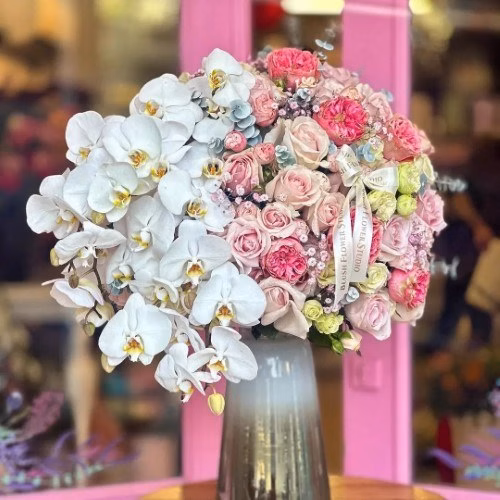 جام گل تبریک برای غرفه سازی در نمایشگاه شهرآفتاب 5384